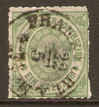 North German Confederation 1868 1k Pale green. SG11.
