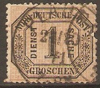 North German Confederation 1869 1g Official stamp. SGO43.