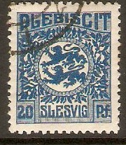 Schleswig 1920 20pf Bright blue. SG6.