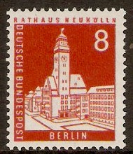 West Berlin 1956 8pf Buildings and Monuments Series. SGB136a.