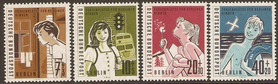 West Berlin 1960 Childrens Fund Set. SGB188-SGB191.