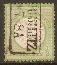 Germany 1872 1/3g Yellow-green. SG17. - Click Image to Close