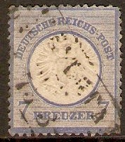 Germany 1872 7k Blue. SG26.