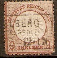 Germany 1872 9k Chestnut. SG27.