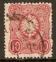 Germany 1875 10pf Carmine. SG33.
