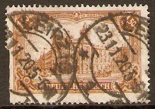 Germany 1920 1m.50 Yellow-brown. SG115.