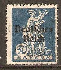 Germany 1920 30pf Deep blue. SG121.