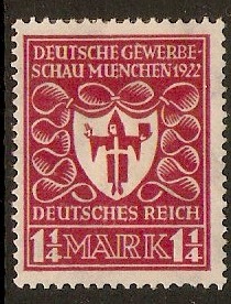 Germany 1922 1m Lake - Munich Exhibition series. SG198.