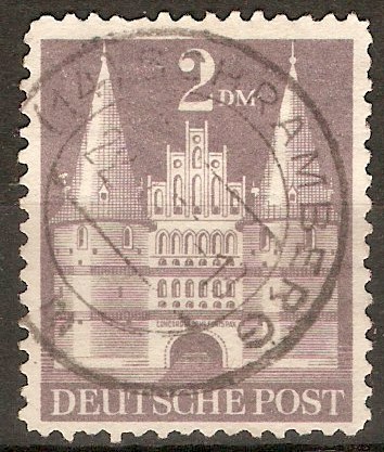 Germany 1948 2Dm Violet-Type V. SGA133a.