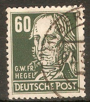 Germany 1948 60pf Dark green - Portraits Series. SGR46.