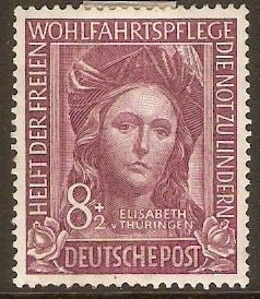 Germany 1949 8pf +2pf Refugee Relief series. SG1039.