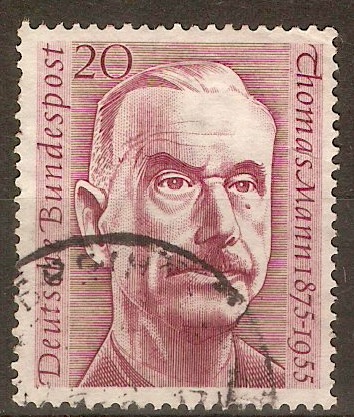 Germany 1956 20pf Thomas Mann Commemoration. SG1163.