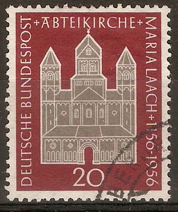 Germany 1956 20pf Maria Laach Abbey Anniversary. SG1164.