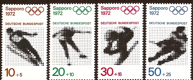 Germany 1971 Olympic Games. SG1589-SG1592.
