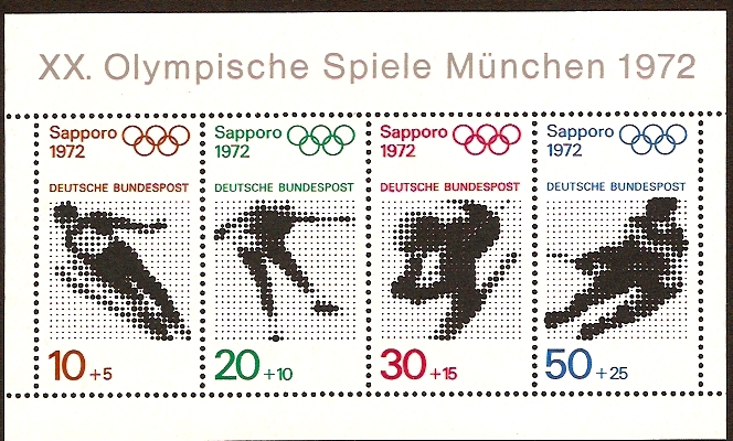 Germany 1971 Olympic Games Sheet. SGMS1593.