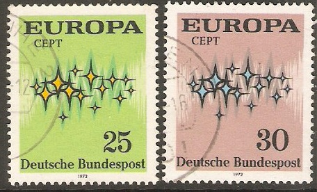 Germany 1972 Europa Stamps Set. SG1618-SG1619.