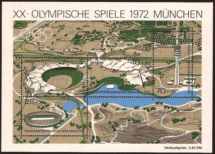 Germany 1972 Olympic Games Sheet. SGMS1625.