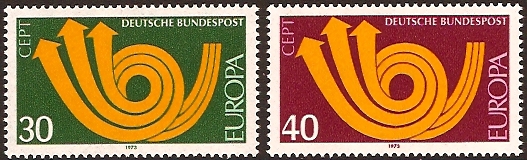 Germany 1973 Europa Stamps. SG1661-SG1662.