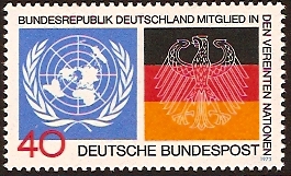 Germany 1973 UN Admission Stamp. SG1673.