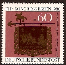 Germany 1980 Philatelic Congress Stamp. SG1943.
