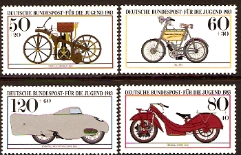 Germany 1983 Motor Cycles Set. SG2018-SG2021.