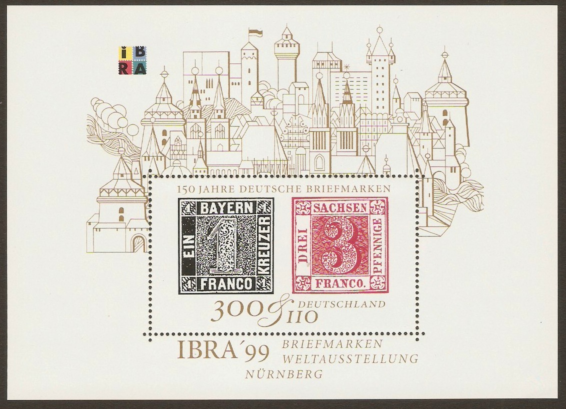Germany 1999 IBRA'99 Stamp Exhibition Sheet. SGMS2900.