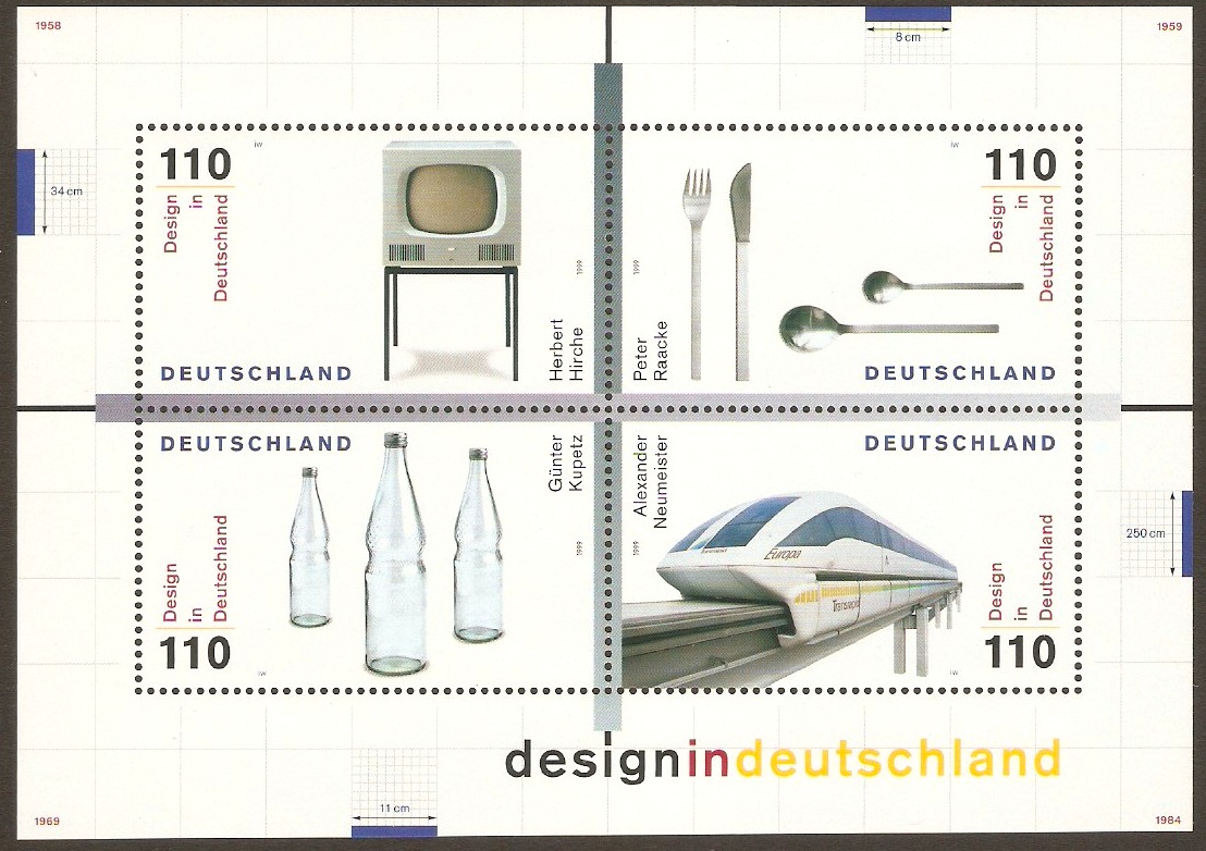 Germany 1999 Contemporary Design (2nd series) Sheet. SGMS2922.