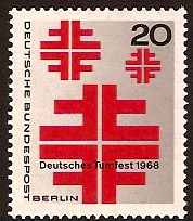 West Berlin 1968 Athletics Stamp. SGB315.