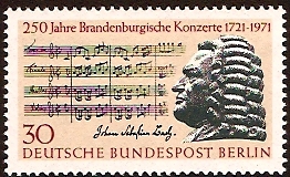 West Berlin 1971 Bach Anniversary. SGB393.