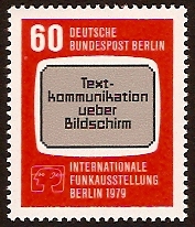 West Berlin 1979 Broadcasting Exhibition Stamp. SGB575.