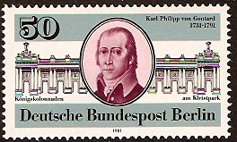 West Berlin 1981 von Gontard Commemoration. SGB611. - Click Image to Close