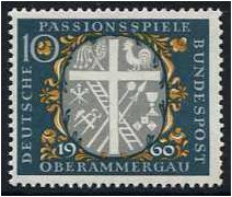 Germany 1960 Oberammergau Passion Play Stamp. SG1243.