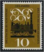 Germany 1960 German Railways Stamp. SG1259.