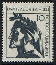 Germany 1971 Dante Alighieri Stamp. SG1595.