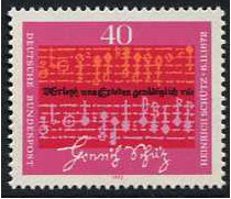Germany 1972 Heinrich Schutz Stamp. SG1635.