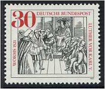 Germany 1971 Diet of Worms Stamp. SG1578.