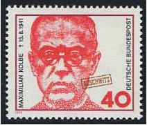 Germany 1973 Maximilian Kolbe Stamp. SG1664.