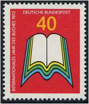 Germany 1972 International Book Year Stamp. SG1634.