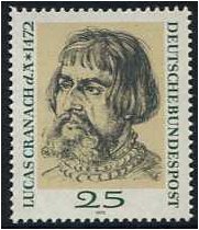 Germany 1972 Lucas Cranach Stamp. SG1620.