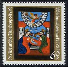 Germany 1981 Christmas Stamp. SG1977.