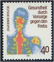 Germany 1981 Cancer Prevention Stamp. SG1953.