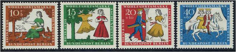 West Berlin 1965 Humanitarian Relief Funds Set. SG B277-B280.