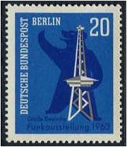 West Berlin 1963 West Berlin Broadcasting Stamp. SG B226.