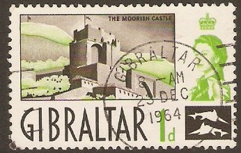Gibraltar 1960 1d Black and yellow-green. SG161.