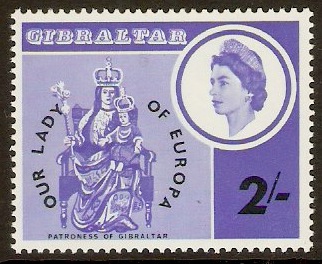 Gibraltar 1966 2s Religious Event Stamp. SG195.