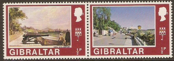 Gibraltar 1971 p Old and New Views. SG255-SG256.