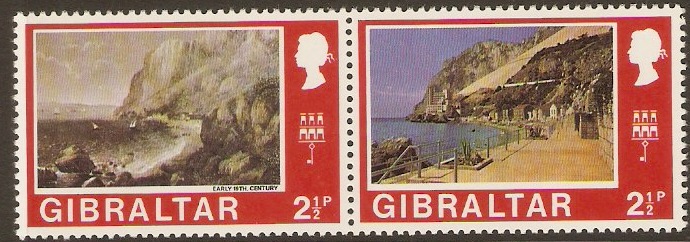 Gibraltar 1971 2p Old and New Views. SG263a-SG264.