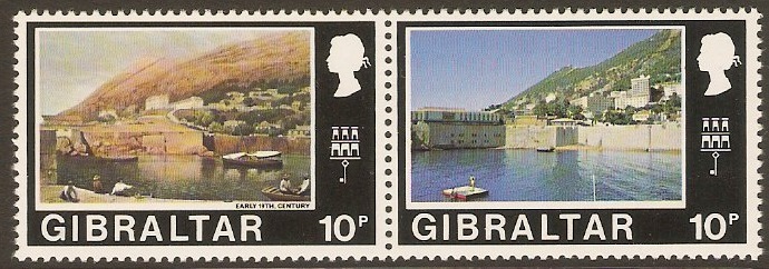 Gibraltar 1971 10p Old and New Views. SG277-SG278.