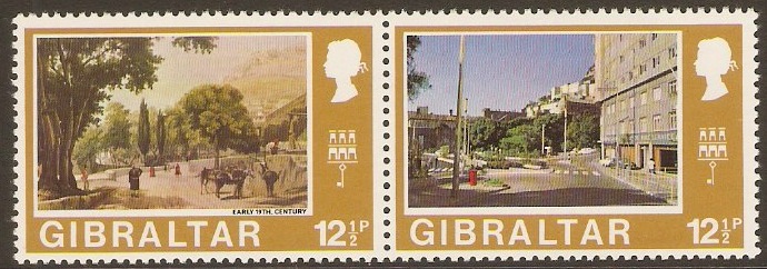 Gibraltar 1971 12p Old and New Views. SG279-SG280.