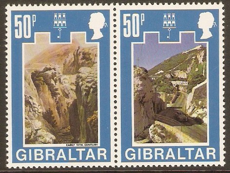 Gibraltar 1971 50p Old and New Views. SG283-SG284.